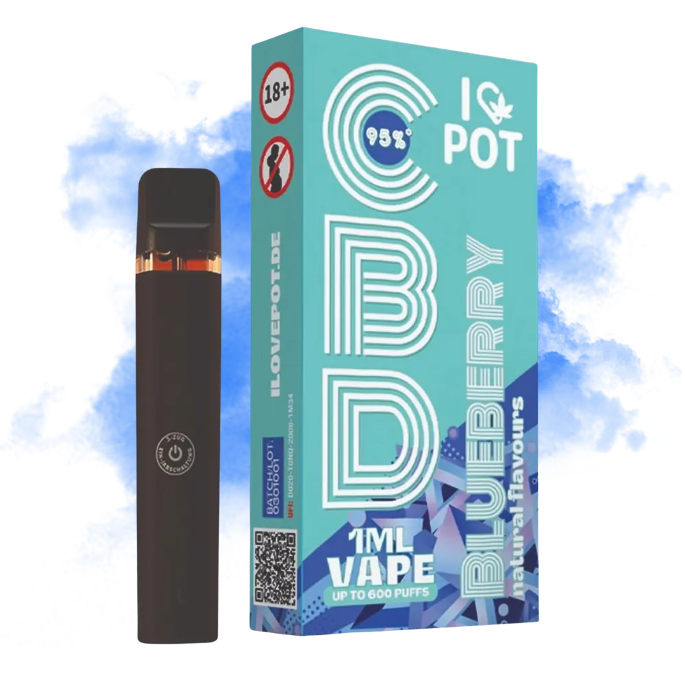 ILovePot CBD Vape 95% Blueberry 1ml